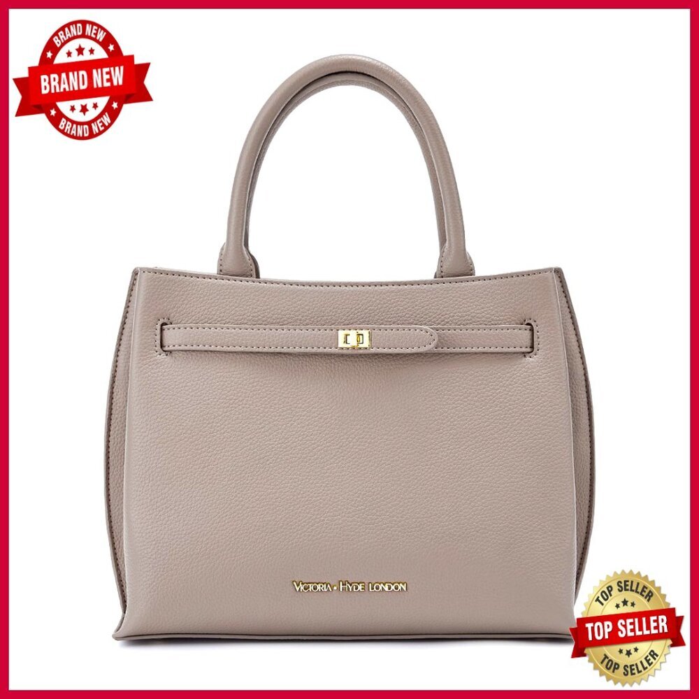 Vegan Leather Tote Bag with Adjustable Strap, Multi-Functional Shoulder Bag